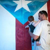 Puerto Rico flag children